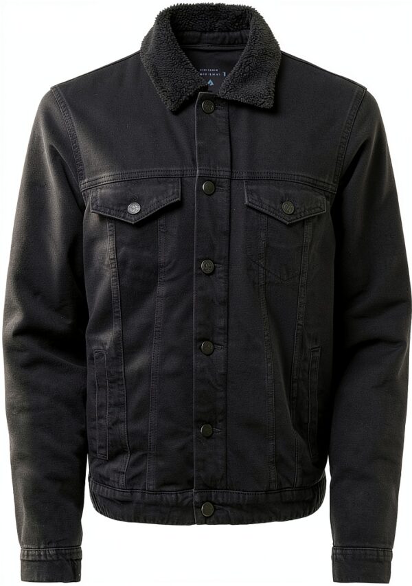 Veste en jean Only Sons Homme Noir Poche Détails-2