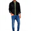 Veste en jean Only Sons Homme Noir Poche Détails-7