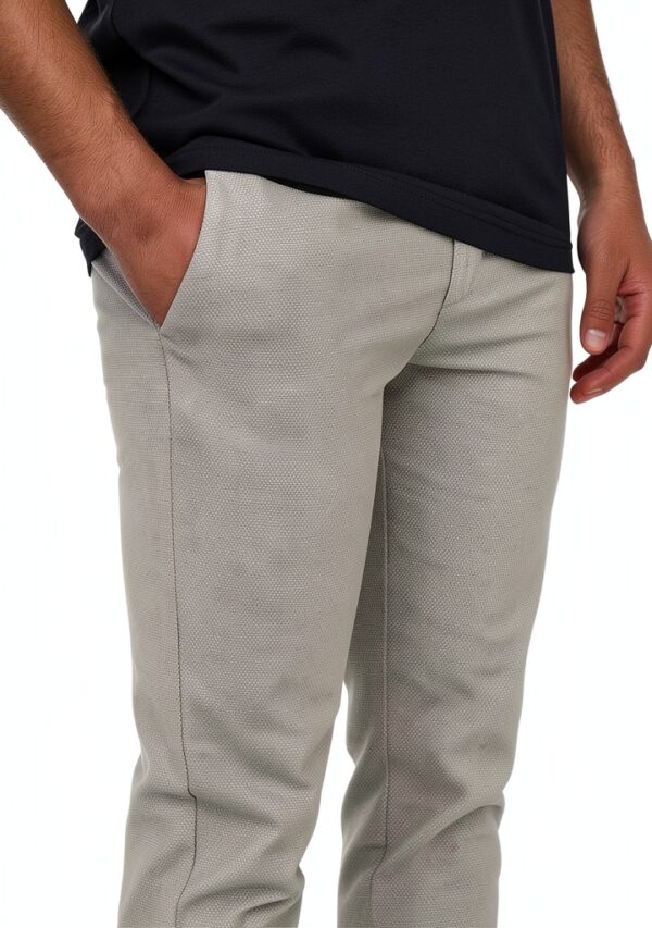 Pantalon chino homme Bestseller stretch fermeture éclair-6