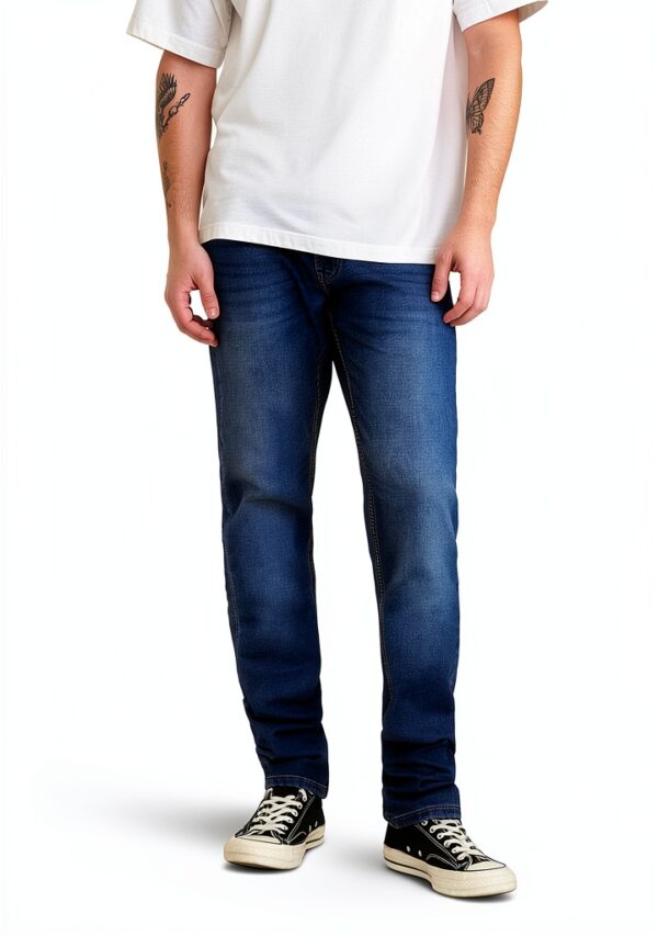 Jean slim homme denim bleu coton élasthanne taille 32-3