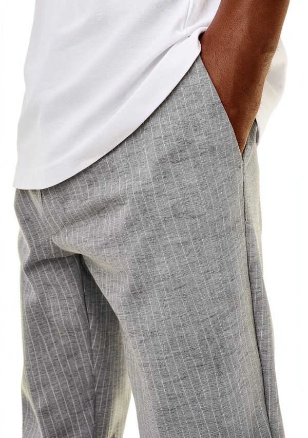 Pantalon chino homme Tapered Fit Rayures 76 polyester 20-7