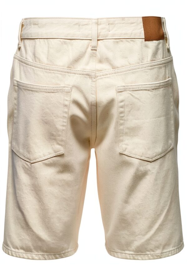 Short jean ONLY SONS homme denim confortable ecru-1