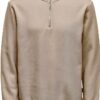 Pull ONLY homme coupe normale doublure argentée gris-0