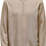 Pull ONLY homme coupe normale doublure argentée gris-0