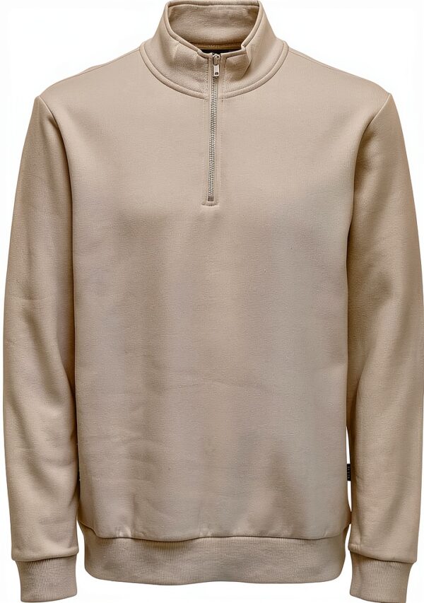 Pull ONLY homme coupe normale doublure argentée gris-0