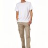 Pantalon cargo coton recyclé Bestseller Homme Vert Olive-6