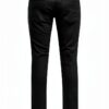Bestseller Jean Noir Homme Taille Basse Poches Arrière-1