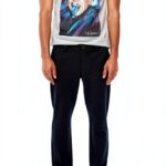 Pantalon Chino Homme Tapered Fit Polyester Viscose-0