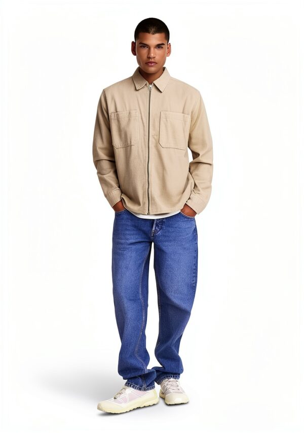 Jeans Bestseller Homme Coton Regular Fit Bleu Denim-4