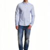 Chemise Bestseller coton ajustée homme bleu ciel tailles-3