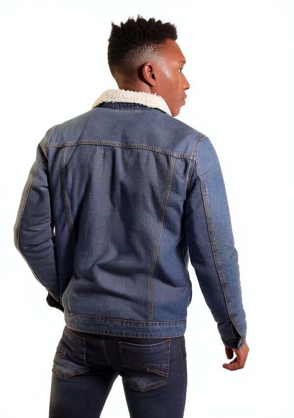 Chemise Homme ONLY SONS Coton Col Classique Bleu Denim-2