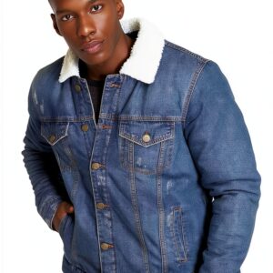 Chemise Homme ONLY SONS Coton Col Classique Bleu Denim-0