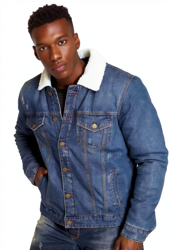 Chemise Homme ONLY SONS Coton Col Classique Bleu Denim-0