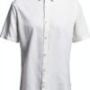 Chemise homme coton lin coupe ajustée manches courtes-8