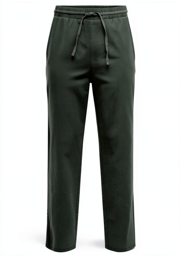 Pantalon homme ONLY SONS lin vert olive tea sea spray-0