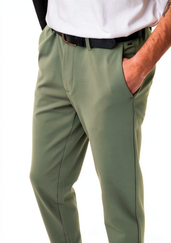 Pantalon chino Bestseller ajusté viscose polyester homme-5