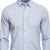 Chemise Bestseller coton ajustée homme bleu ciel tailles-5