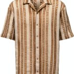Only Sons Chemise Adulte Rayure Col Station Manches Courtes-0