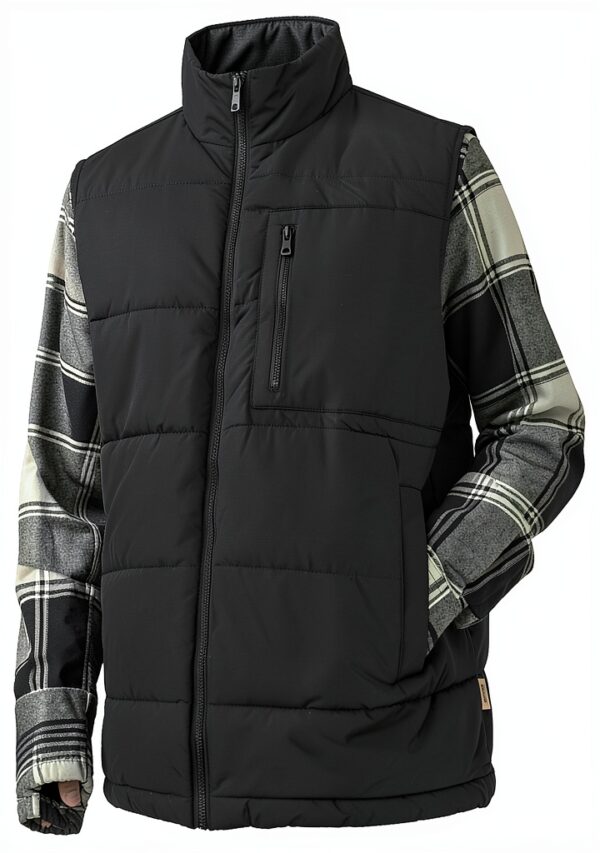 Gilet matelassé sans manches ONLY SONS Homme Noir Polyester-6
