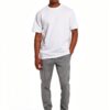 Pantalon chino homme Tapered Fit Rayures 76 polyester 20-6