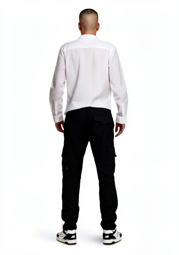 Pantalon cargo coton recyclé Bestseller coupe fuselée homme-4
