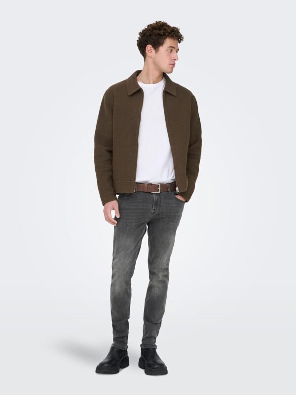 Jean Homme ONLY SONS Slim Fit Denim Gris Casual-5