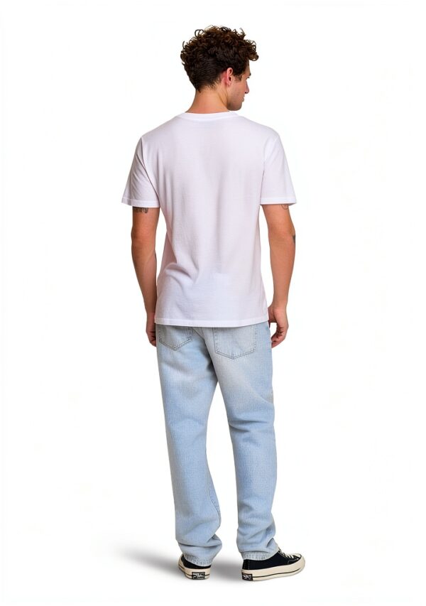 Bestseller Jeans Homme Coton Recyclé Coupe Droite Bleu-3