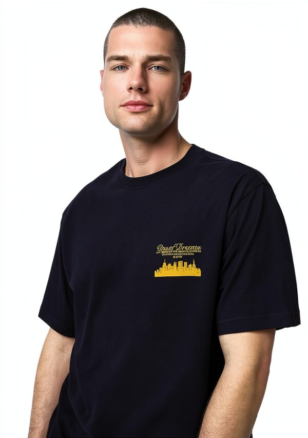 T-shirt ONLY SONS Homme Manches Mi-Longues Bleu Marine-5