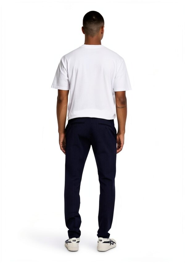 Pantalon Chino Homme Tapered Fit Polyester Viscose-4