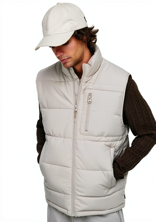 Manteau sans manches homme ONLY SONS polyester gris clair-5