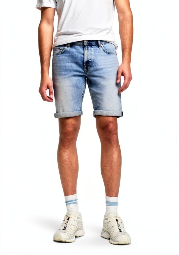 Short en jean Bestseller coupe ajustée homme coton recyclé-3
