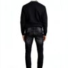 Jean slim Bestseller Homme Coton Élastique Noir Lavé-3