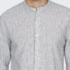 Chemise lin Bestseller manches longues fermeture boutonnée-6