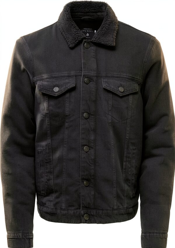 Veste en jean Only Sons Homme Noir Poche Détails-0