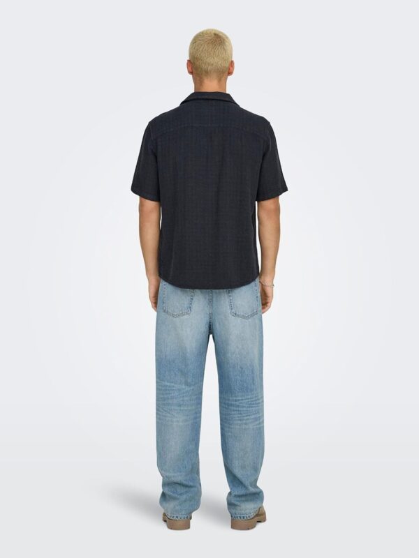 Chemise manches courtes ONLY SONS homme coton confortable-5