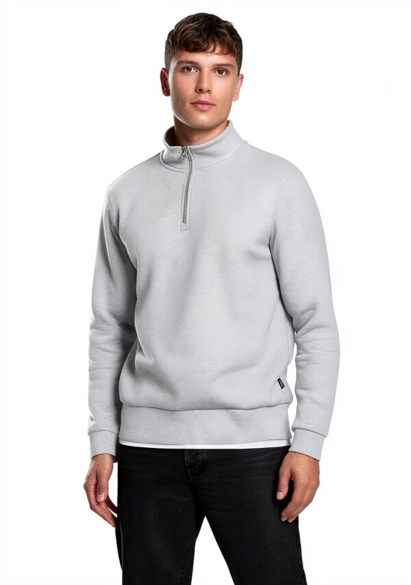 Pull ONLY homme coupe normale doublure argentée gris-2