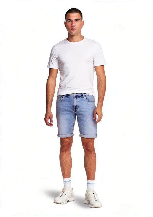 Short en jean Bestseller coupe ajustée homme coton recyclé-5