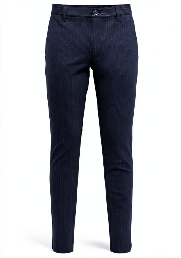 Pantalon Chino Homme Tapered Fit Polyester Viscose-1