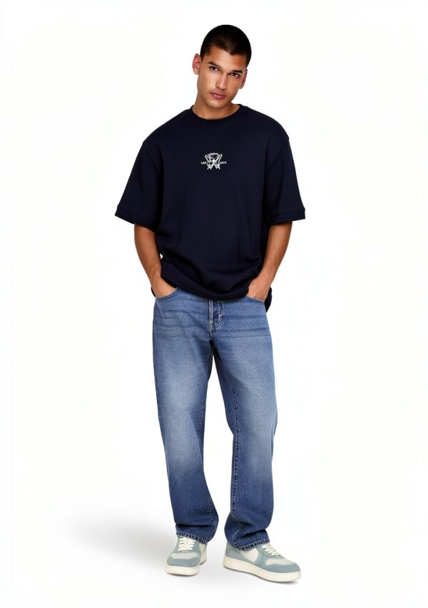 Jean Bestseller coupe droite 100 coton pour homme-4