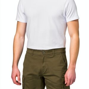 Short Cargo Bestseller Homme Coupe Classique Olive-0