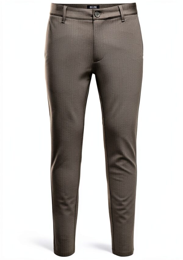Pantalon Chino Homme Tapered Fit Polyester Viscose-9