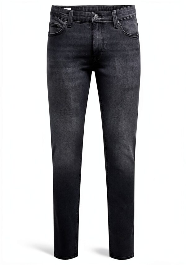 Jean ONLY SONS Homme Noir Délavé Tailleur Confortable-0
