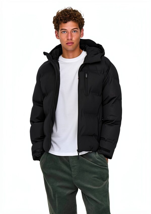 Only Sons Veste Tampon Homme Capuche Cordon Serrage-2