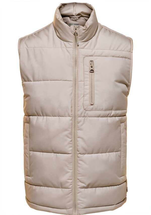 Manteau sans manches homme ONLY SONS polyester gris clair-0