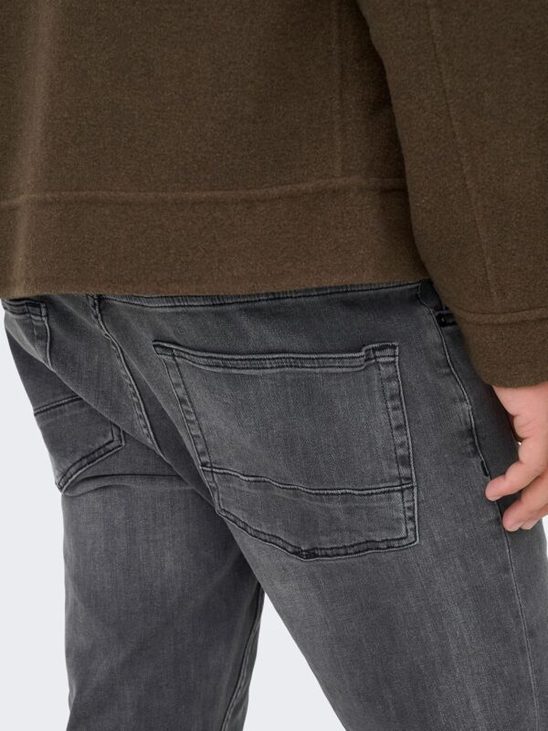 Jean Homme ONLY SONS Slim Fit Denim Gris Casual-7