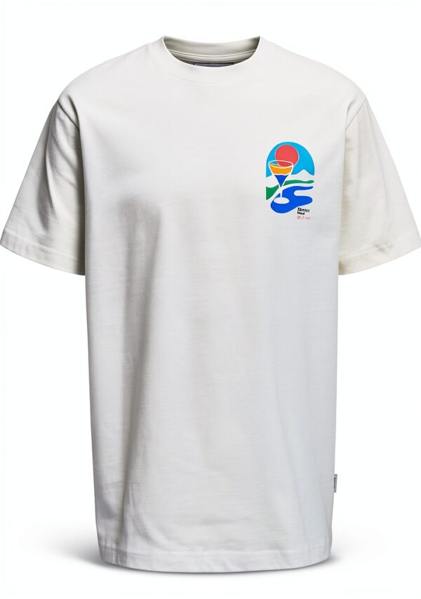 Only Sons T-shirt ample imprimé col rond manches courtes-0