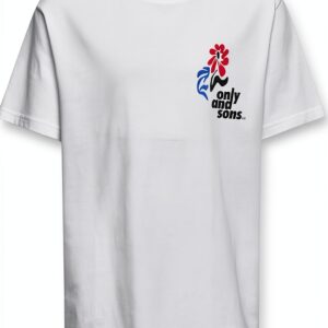 Only Sons T-shirt garçon coupe ample imprimé col rond-0