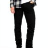 Bestseller Jean Noir Homme Taille Basse Poches Arrière-2