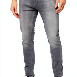 Jean Skinny Homme Coton Élasthanne Grey Denim Fit-0