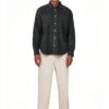 Chemise homme ONLY SONS loisirs confortable gris argenté-4